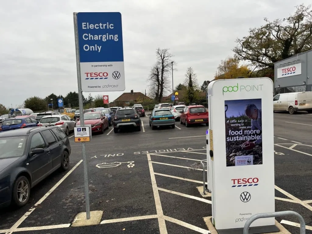 Asda electric charging points outlet cost